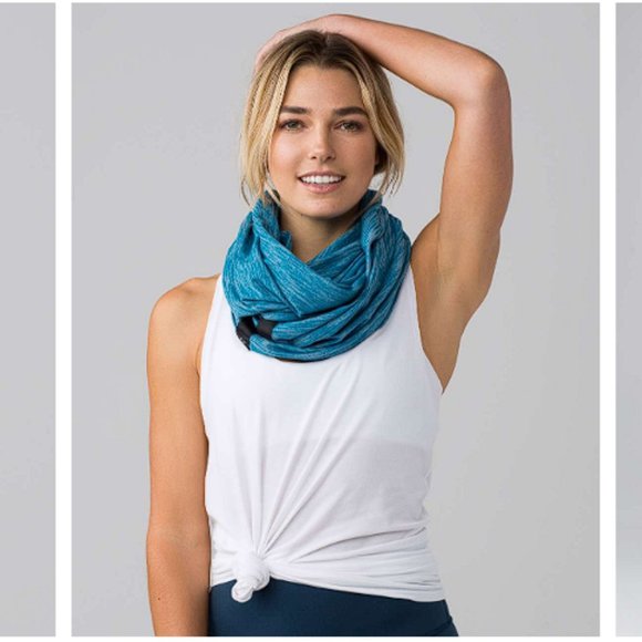 lululemon athletica Accessories - Lululemon Vinyasa Scarf Rulu Heathered Tofino Teal